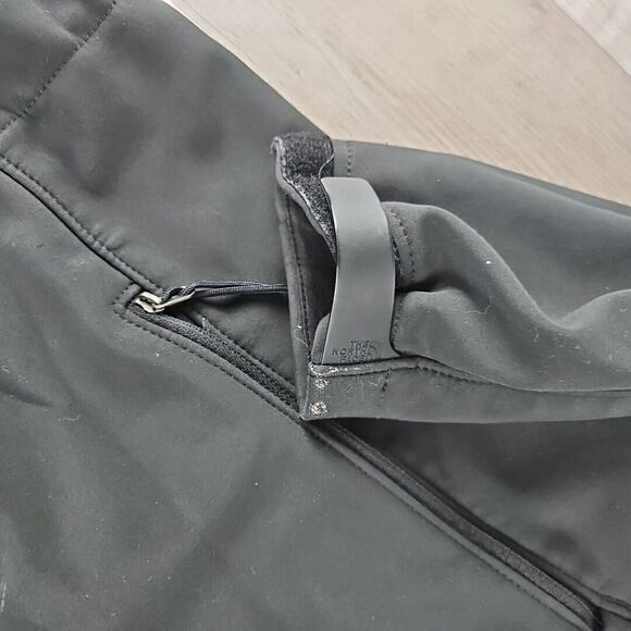 The North Face Jacket Mens Medium Black Zip Pleated Cropped Coat Shell - Picture 4 of 8
